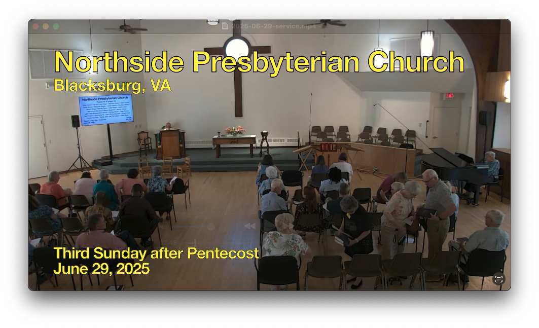 screen shot of video